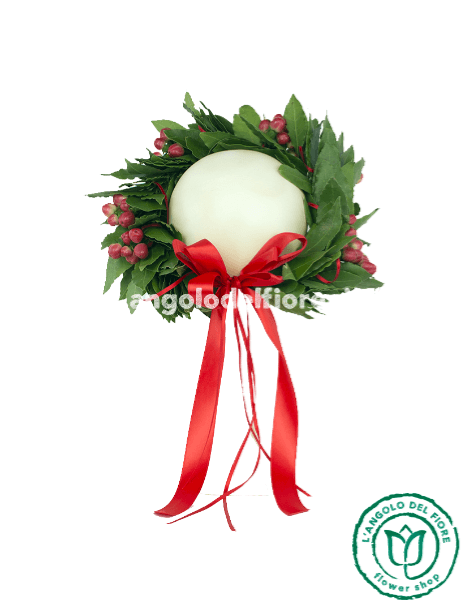 Corona di Laurea con BACCHE di Hypericum rosso