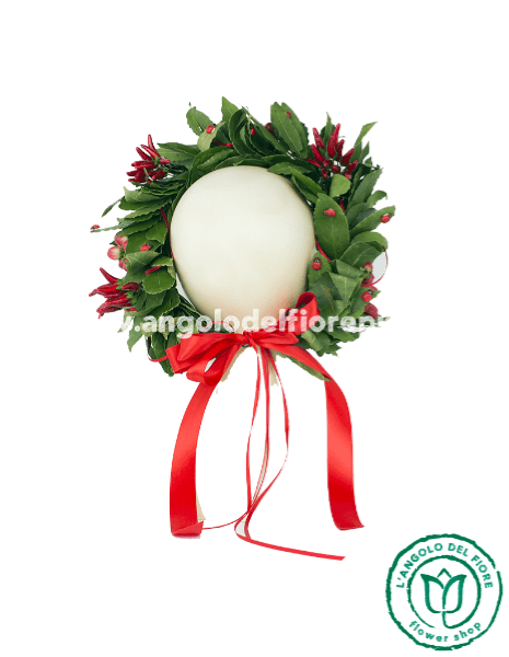 Corona di Laurea Super Luck con bacche, peperoncini e coccinelle