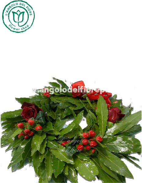 corona di Laurea BACCHE & Trio di Roselline Rosse