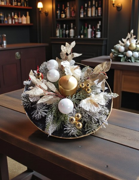 Centrotavola black and white 